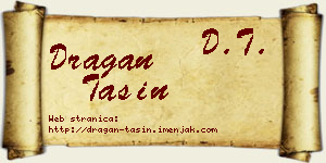 Dragan Tašin vizit kartica